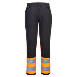 CD888 - Spodnie serwisowe WX2 Eco Hi-Vis klasy 1 - Pomarańczowy/Czarny