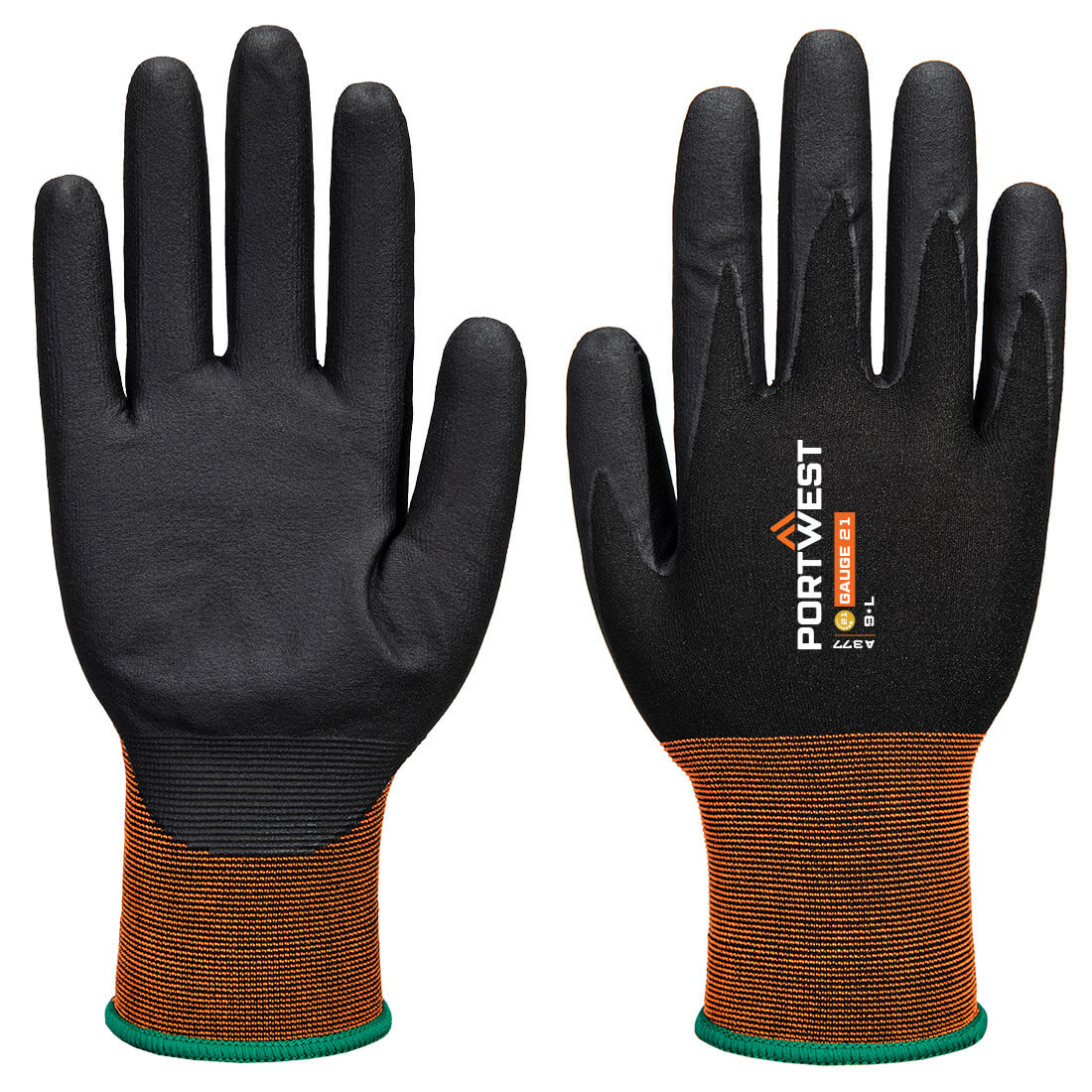 A377 - Rękawice GP Grip 21 z mikro pianką nitrylową - Portwest