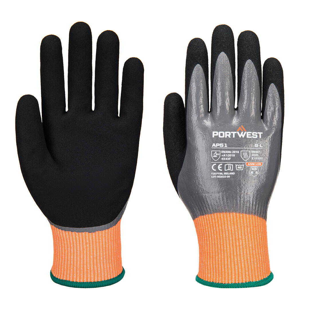 AP51 - Cut F15 Nitrile Aqua Glove - Portwest