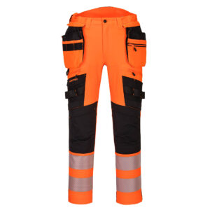 DX442 - Spodnie ostrzegawcze DX4 z odpinanymi kieszeniami kaburowymi - Portwest