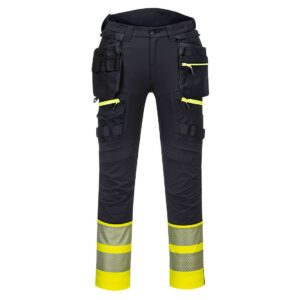 DX445 - Spodnie ostrzegawcze klasy 1 DX4 z kieszeniami kaburowymi - Portwest