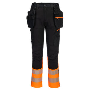 DX457 - Spodnie ostrzegawcze klasy 1 DX4 z odpinanymi kieszeniami kaburowymi - Portwest