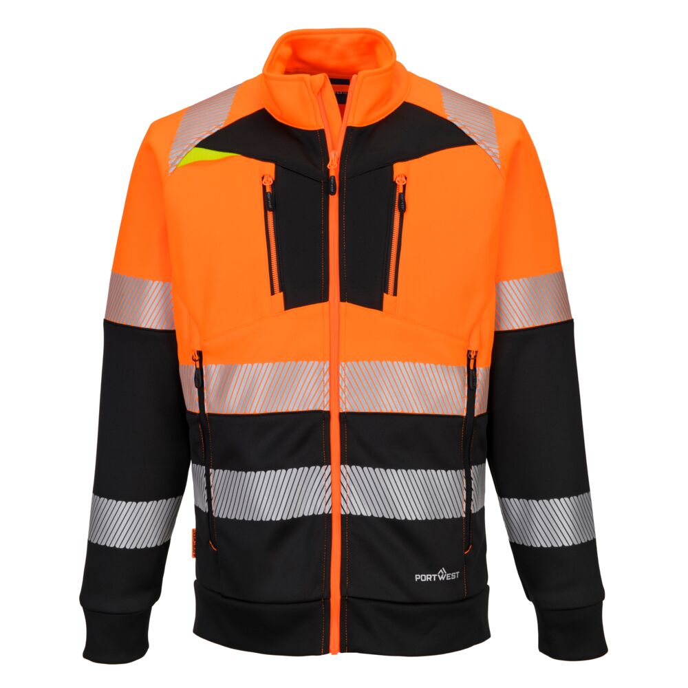 DX490 - Bluza ostrzegawcza DX4 klasy 1 ze stójką zapinana na zamek - Portwest
