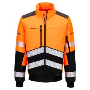 EV468 - EV4 Softshell ostrzegawczy Bomber (3L) - Portwest