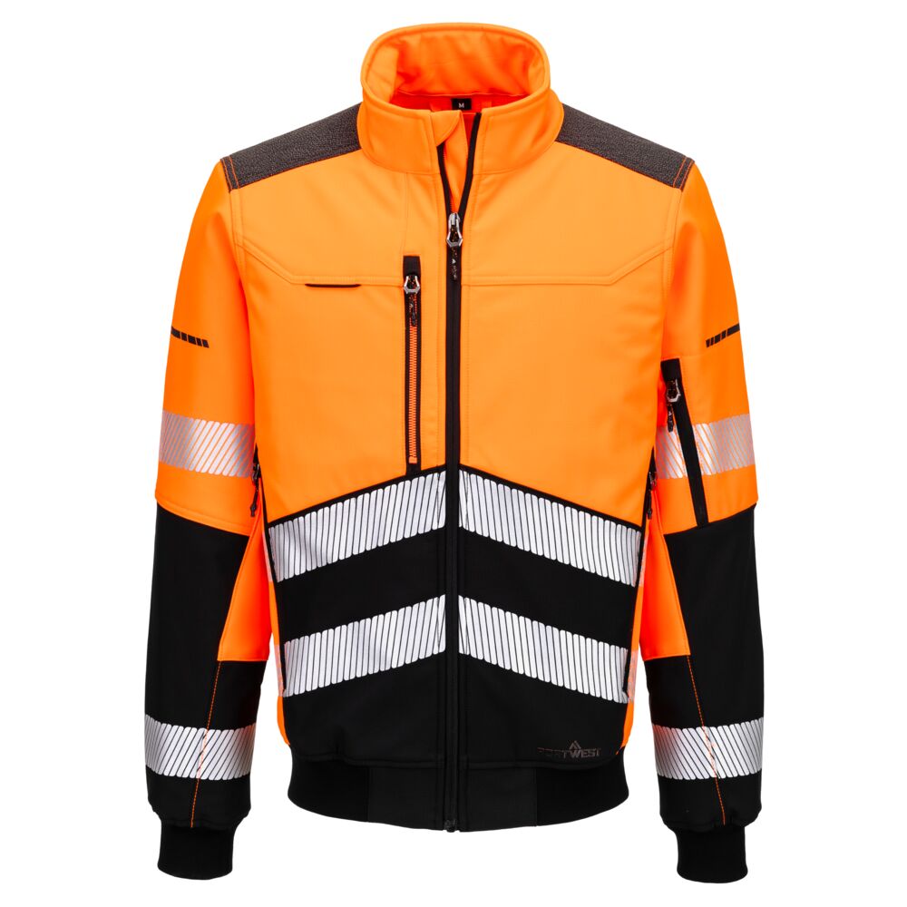 EV468 - EV4 Softshell ostrzegawczy Bomber (3L) - Portwest