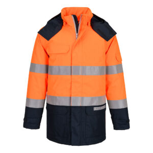 FR617 - Kurtka trudnopalna ostrzegawcze zimowa Bizflame Rain Multi-Norm - Portwest