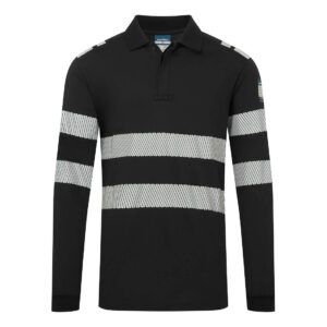 FR733 - Koszulka trudnopalna Polo z długim rękawem PW3 Modaflame Knit - Portwest