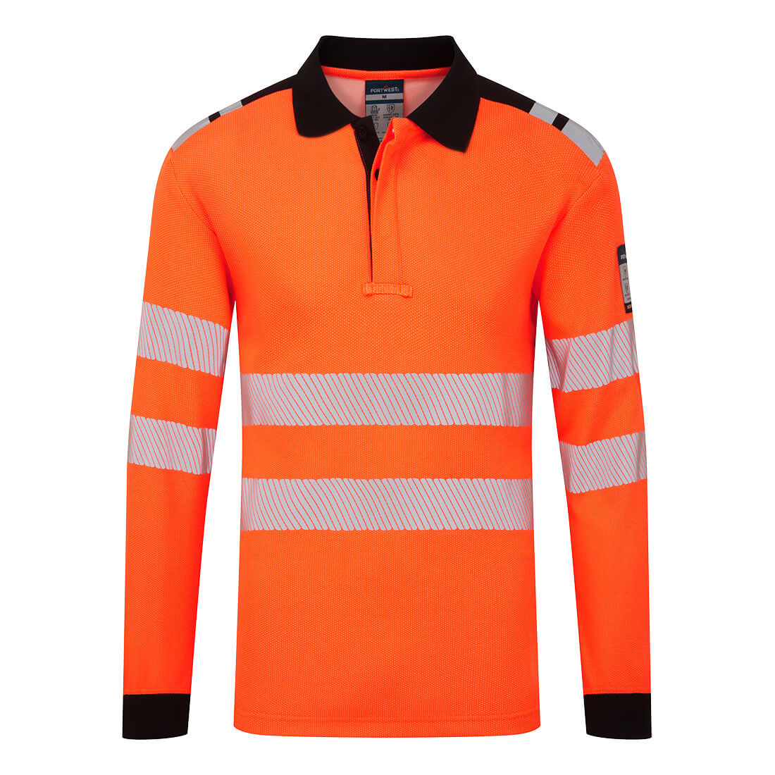 FR734 - Koszulka polo z długim rękawem PW3 Modaflame Knit HVO FR - Portwest