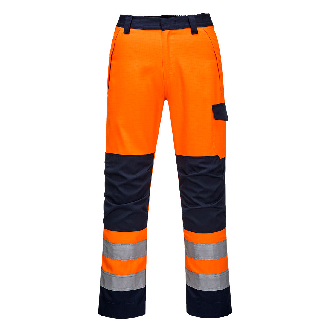 MV36 - Spodnie Modaflame RIS Pomarańczowy/Granatowy - Portwest