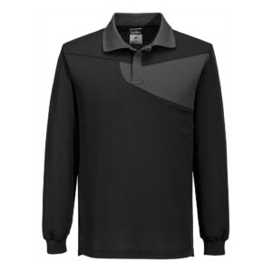 PW218 - Koszulka ostrzegawcza polo Cotton Comfort z długimi rękawami - Portwest