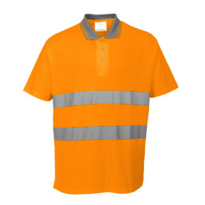 S171 - Koszulka ostrzegawcza Polo Cotton Comfort z krótkim rękawem - Portwest