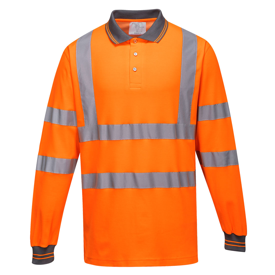 S271 - Koszulka polo ostrzegawcza Cotton Comfort z długimi rękawami - Portwest