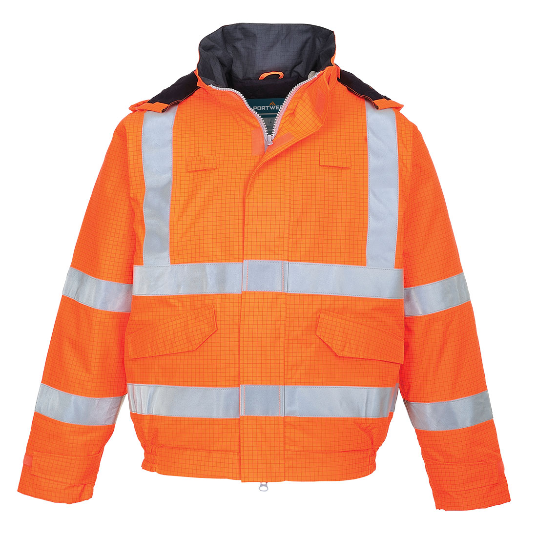 S773 - Trudnopalna kurtka ostrzegawcza i antystatyczna Bomber Bizflame Rain - Portwest
