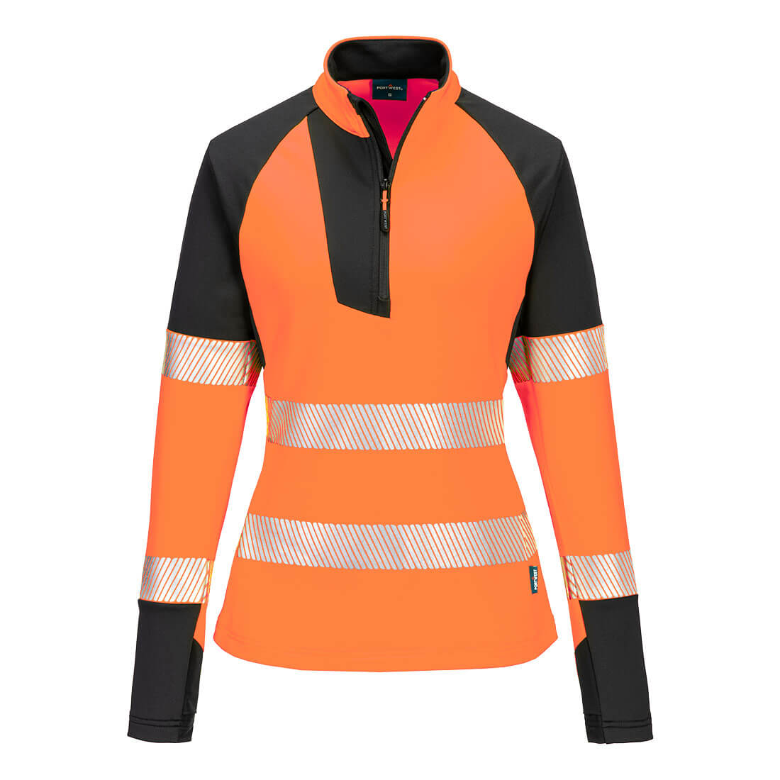 T173 - Damska bluza ostrzegawcza PW3 z zamkiem 1/4 - Portwest