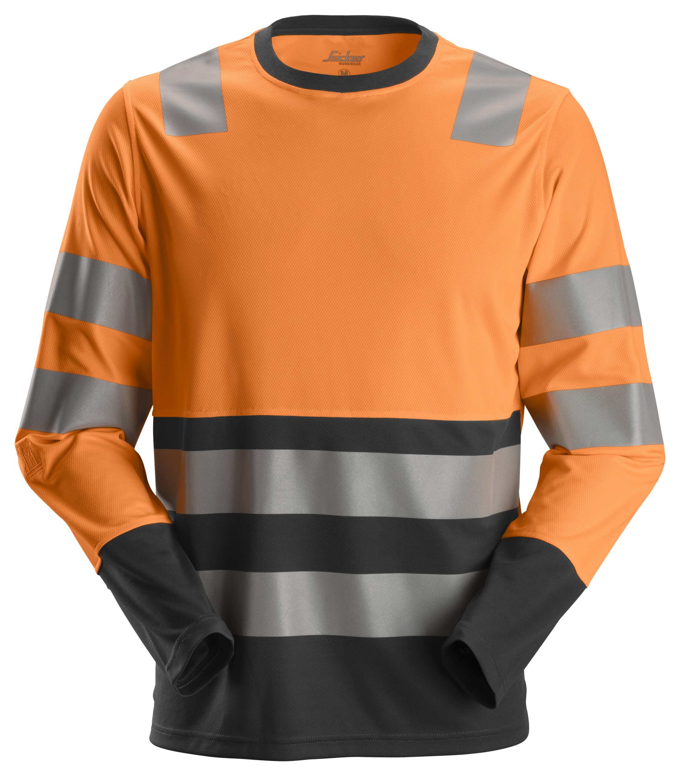 2433 - T-shirt odblaskowy AllroundWork – długi rękaw, EN 20471/2 - Snickers