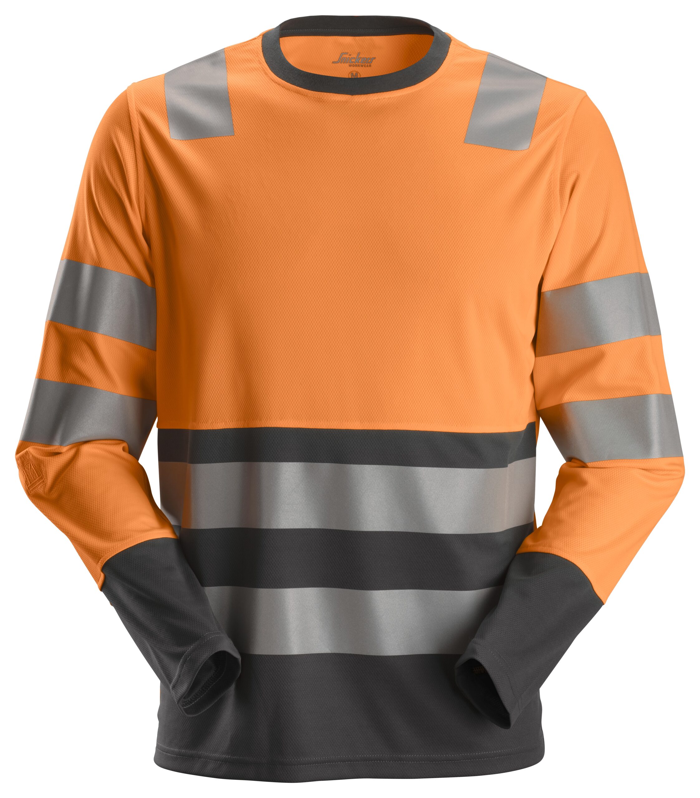 2433 - T-shirt odblaskowy AllroundWork – długi rękaw, EN 20471/2 - Snickers - obrazek 2