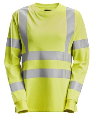 2476 - ProtecWork, T-shirt odblaskowy – damski, długi rękaw, EN 20471/2/3 - Snickers