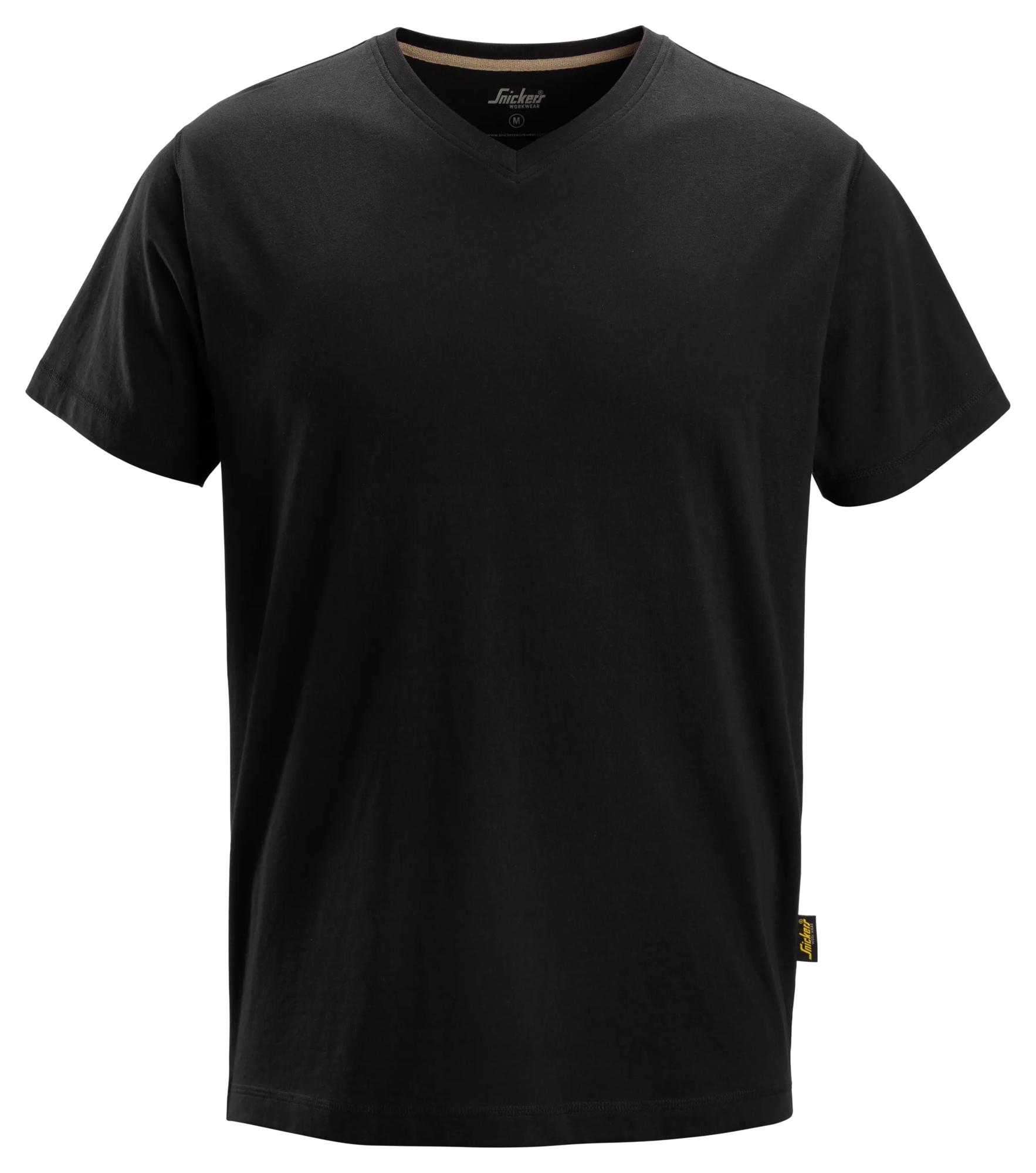 2512 - T-shirt z dekoltem w serek - Snickers