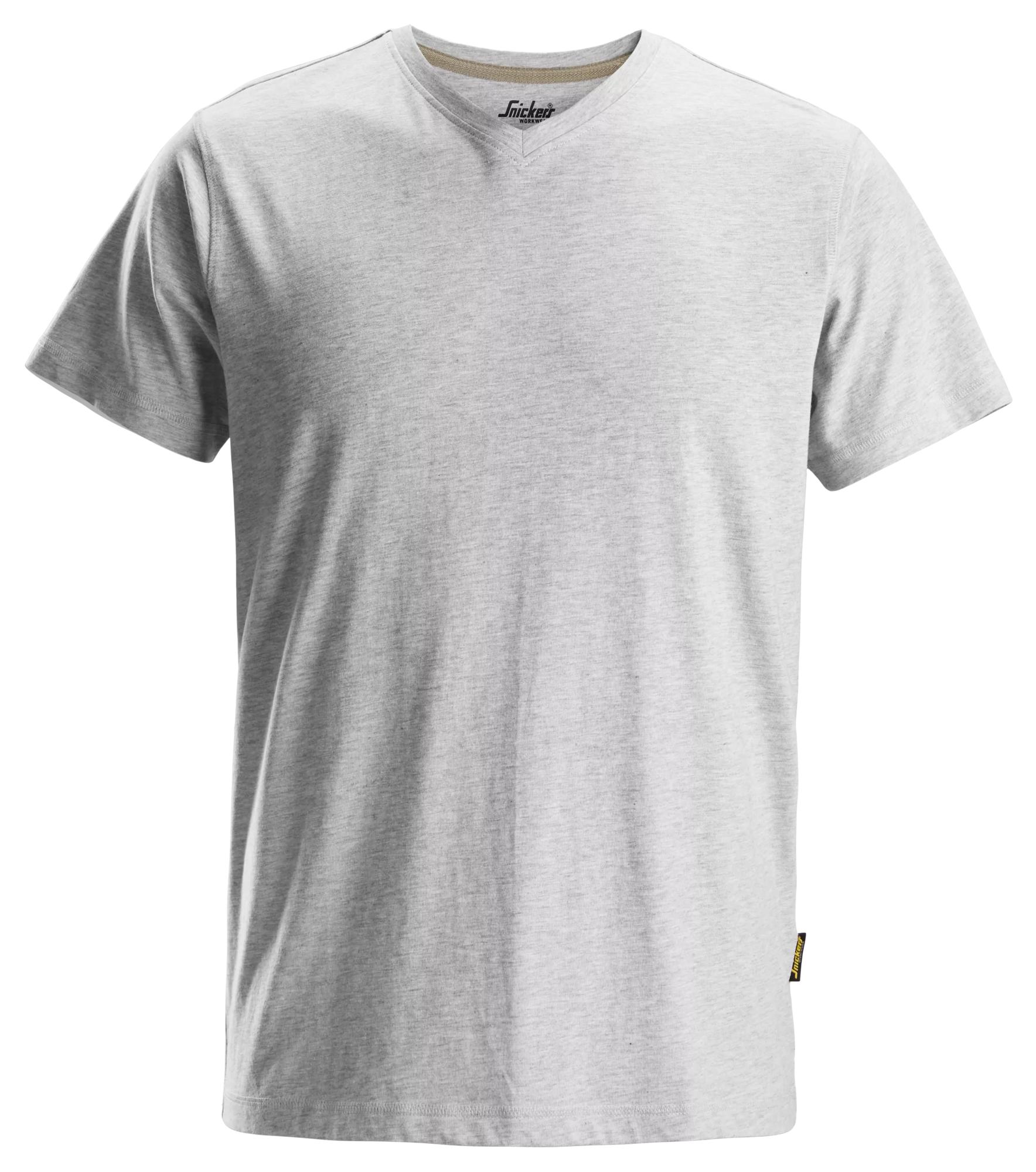 2512 - T-shirt z dekoltem w serek - Snickers - obrazek 3