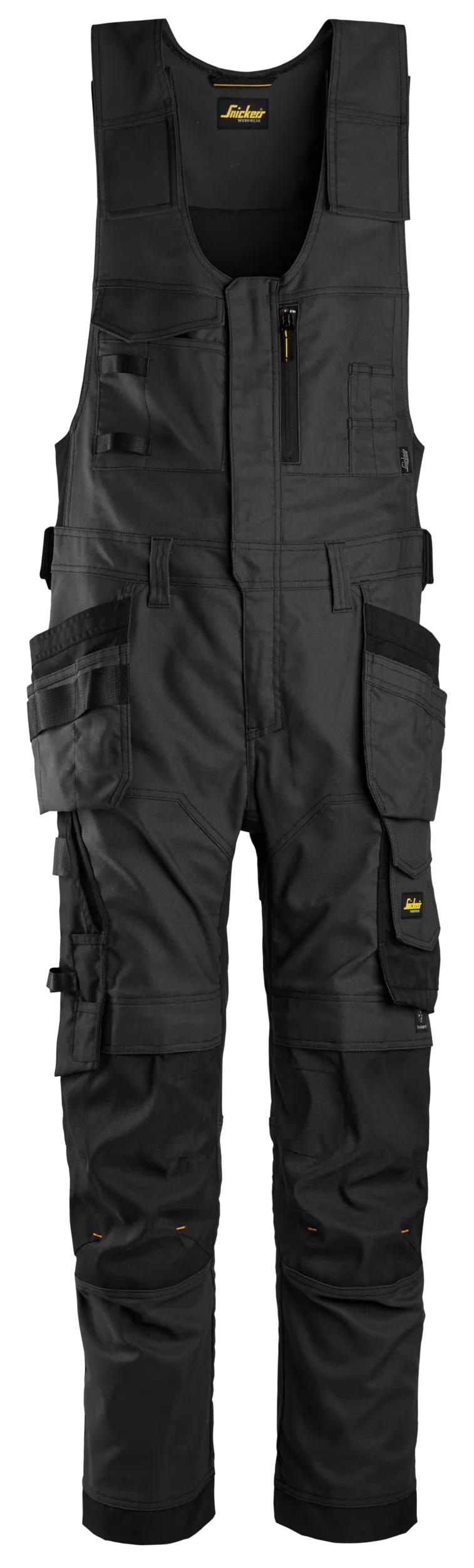 6014 - Ogrodniczki Canvas Stretch AllroundWork z workami kieszeniowymi - Snickers