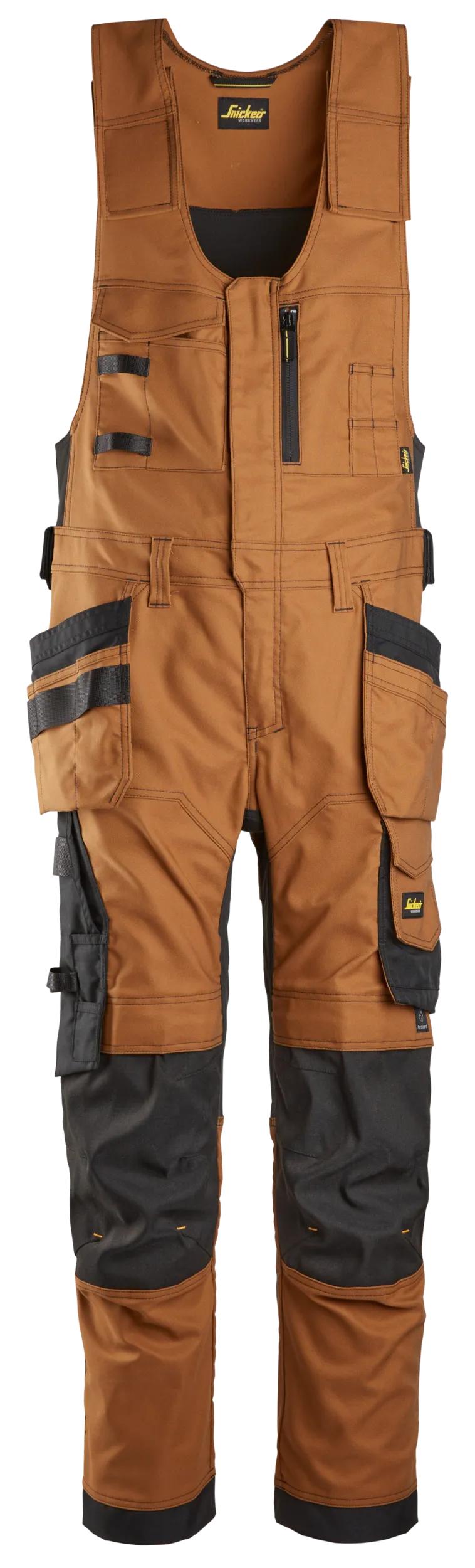 6014 - Ogrodniczki Canvas Stretch AllroundWork z workami kieszeniowymi - Snickers - obrazek 2