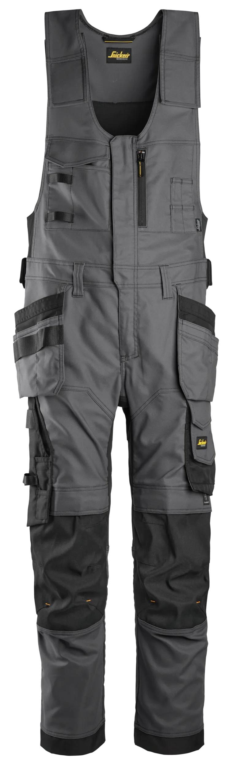 6014 - Ogrodniczki Canvas Stretch AllroundWork z workami kieszeniowymi - Snickers - obrazek 3