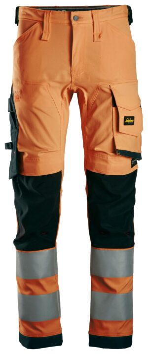 6343 - Spodnie odblaskowe stretch AllroundWork, EN 20471/2 - Snickers