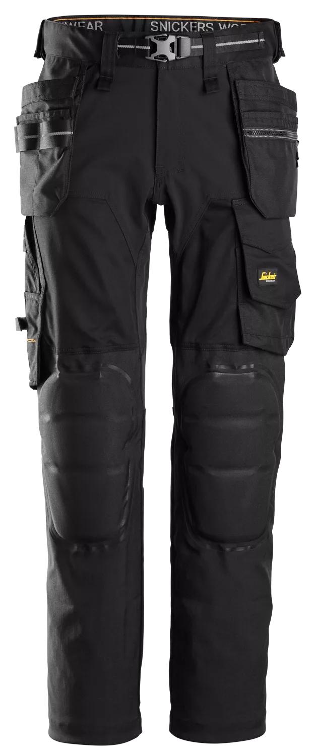 6590 - Spodnie stretch AllroundWork z nakolannikami Capsulized™ i workami kieszeniowymi - Snickers