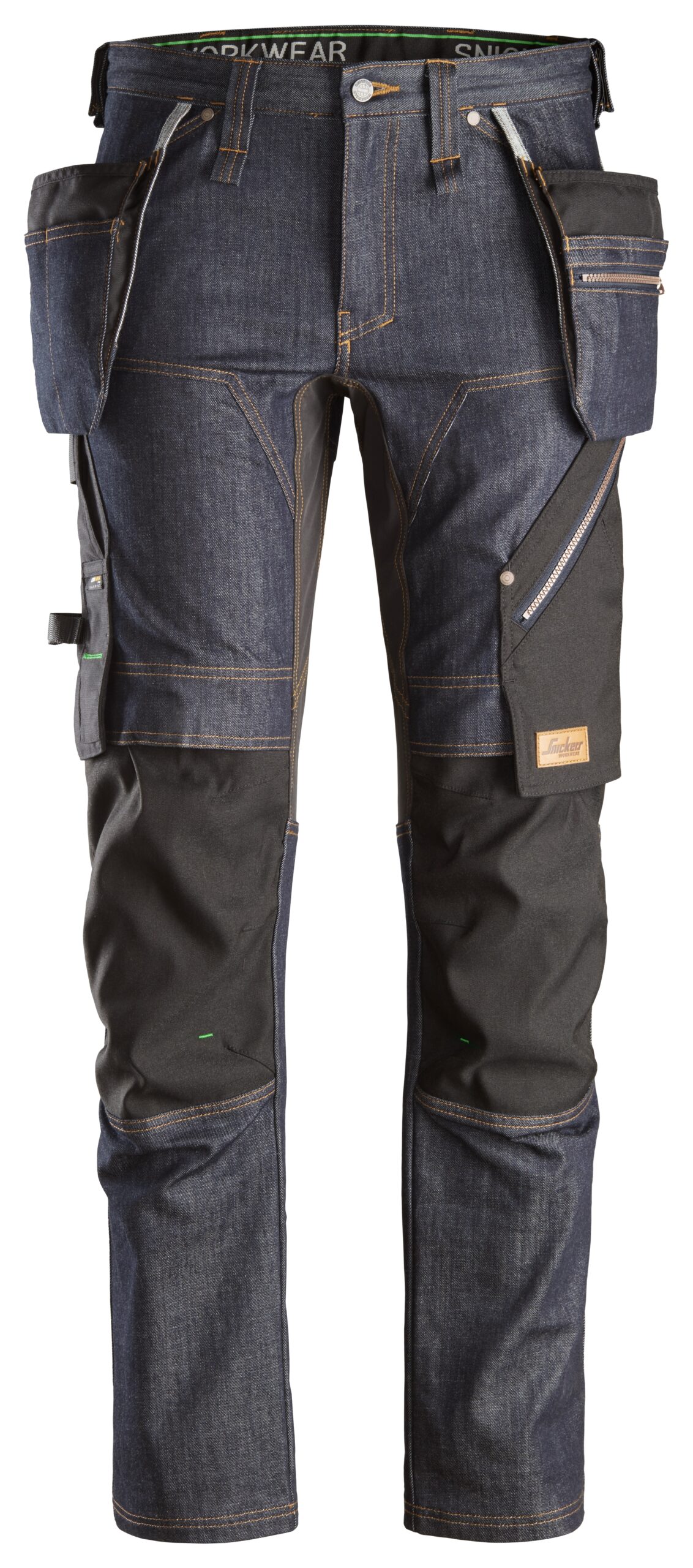 6955 - Spodnie FlexiWork+ Denim z workami kieszeniowymi - Snickers
