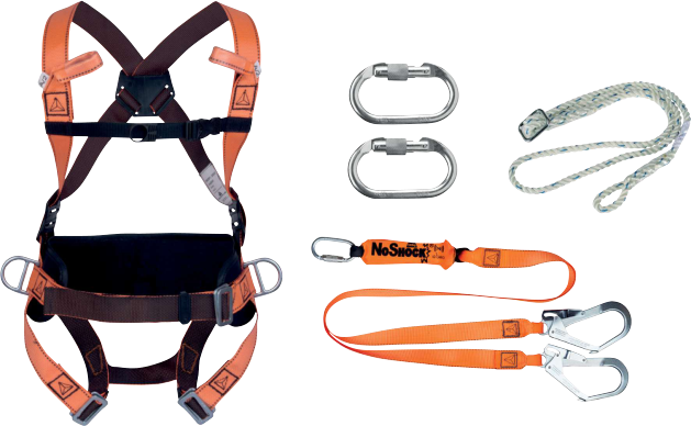 ELARA320V2 – Zestaw Do Pracy "Positionning & Scaffolding": Har14 + Ex021 + An213200Zdd + Am002 + 1 Torba - Deltaplus