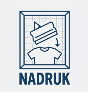 Nadruk mały z przodu